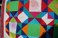 Krabbeldecke bunt Detail 4